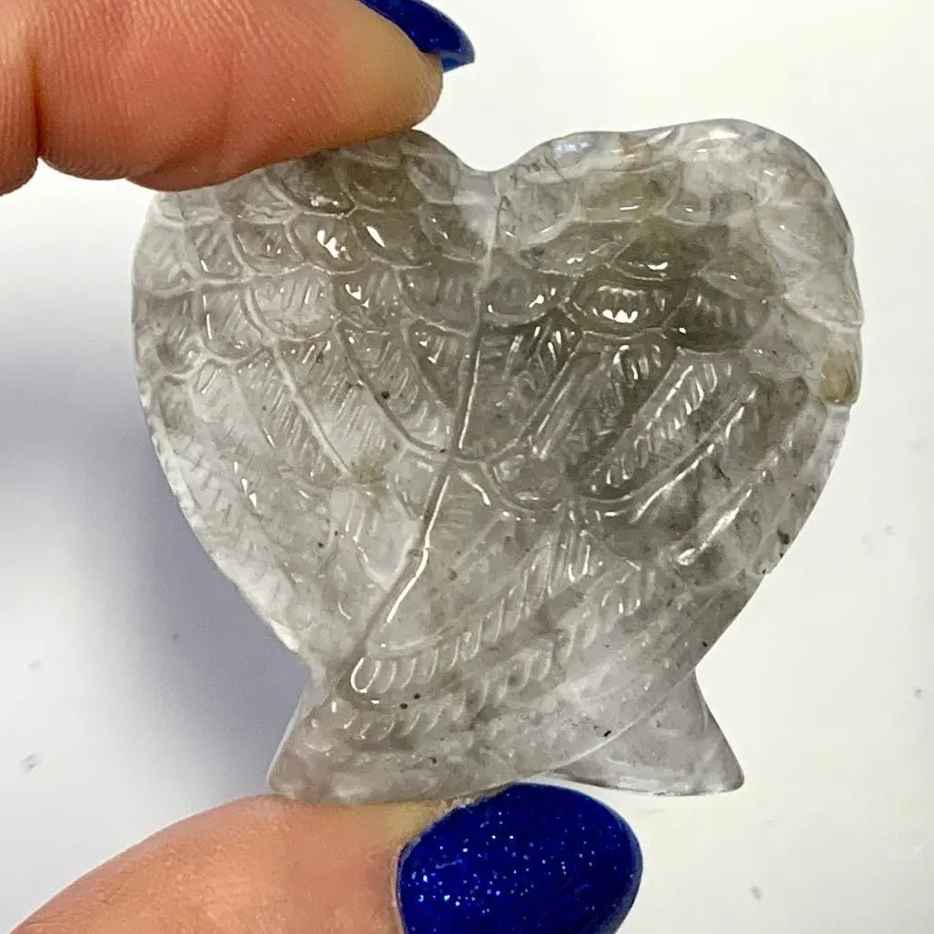 Harmaa kvartsikristalli - Valkoisen Liekin Voima