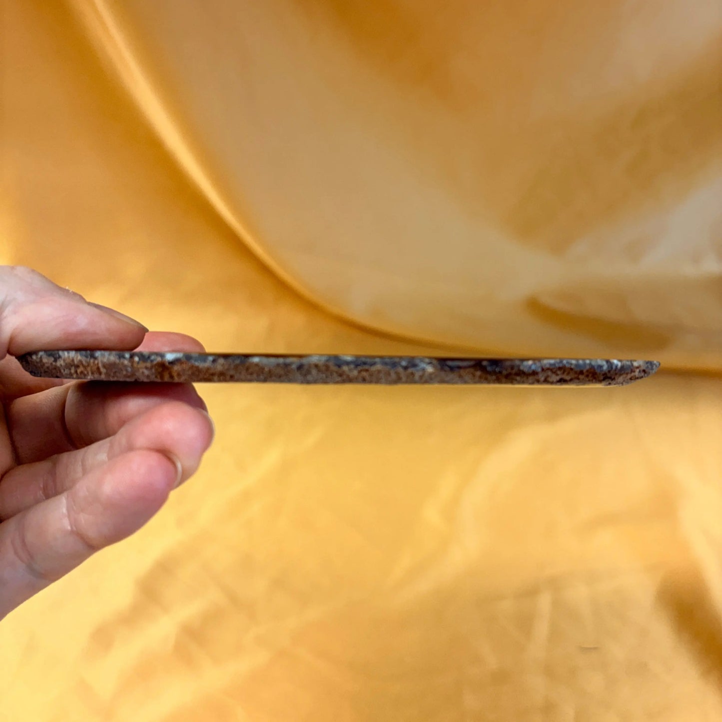 Iso uniikki Akaattilevy - Punaruskea - 15,5cm - 160g