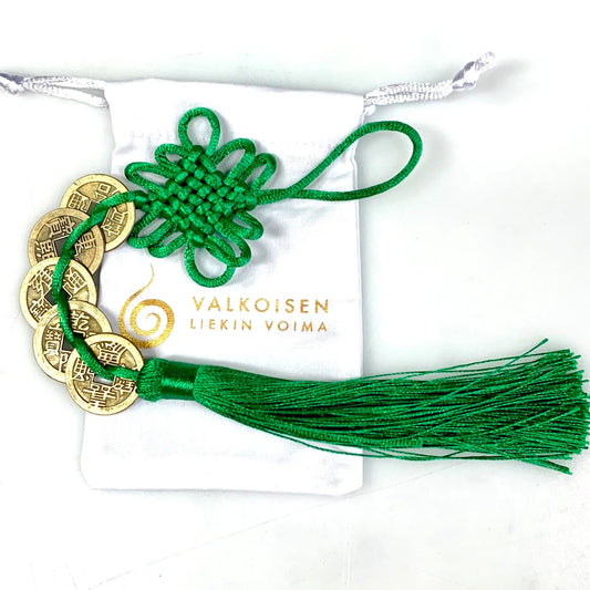 Vihreä Runsauden Amuletti Valkoisen Liekin Voima