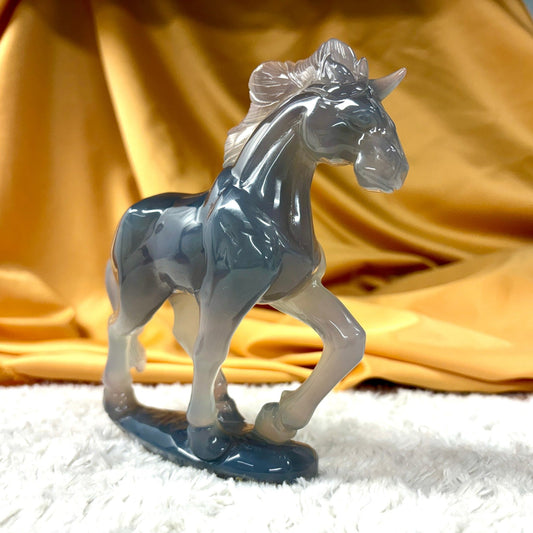 Akaatti - Kristalliyksisarvinen Carlientó 593g - Valkoisen Liekin Voima