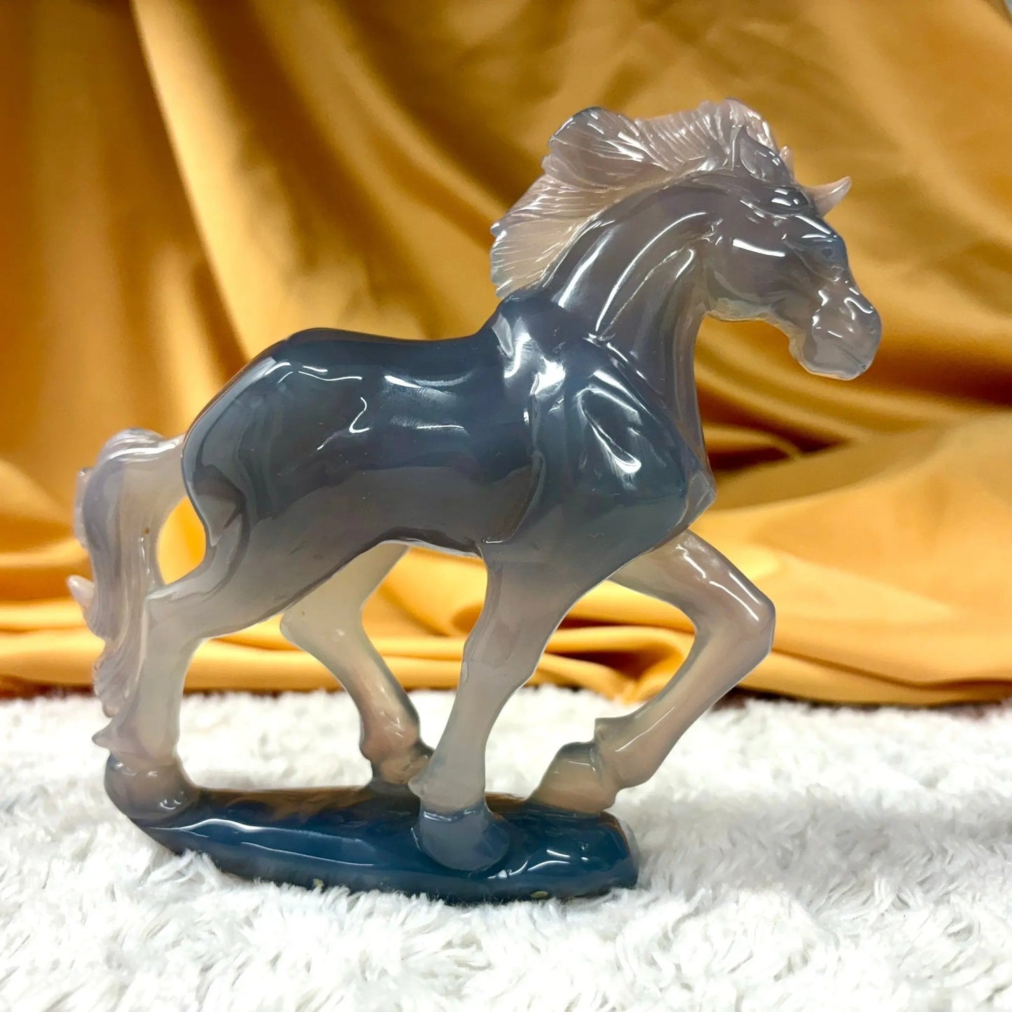 Akaatti - Kristalliyksisarvinen Carlientó 593g - Valkoisen Liekin Voima