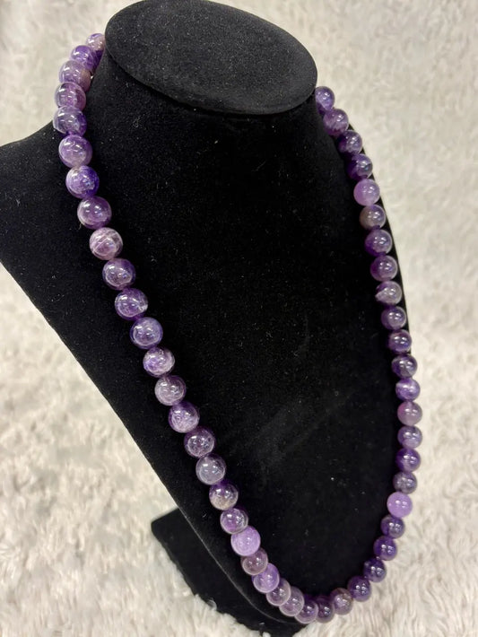 Ametisti Kaulakoru - Rauhoittaa kehoa, sulattaa kipuja Valkoisen Liekin Voima