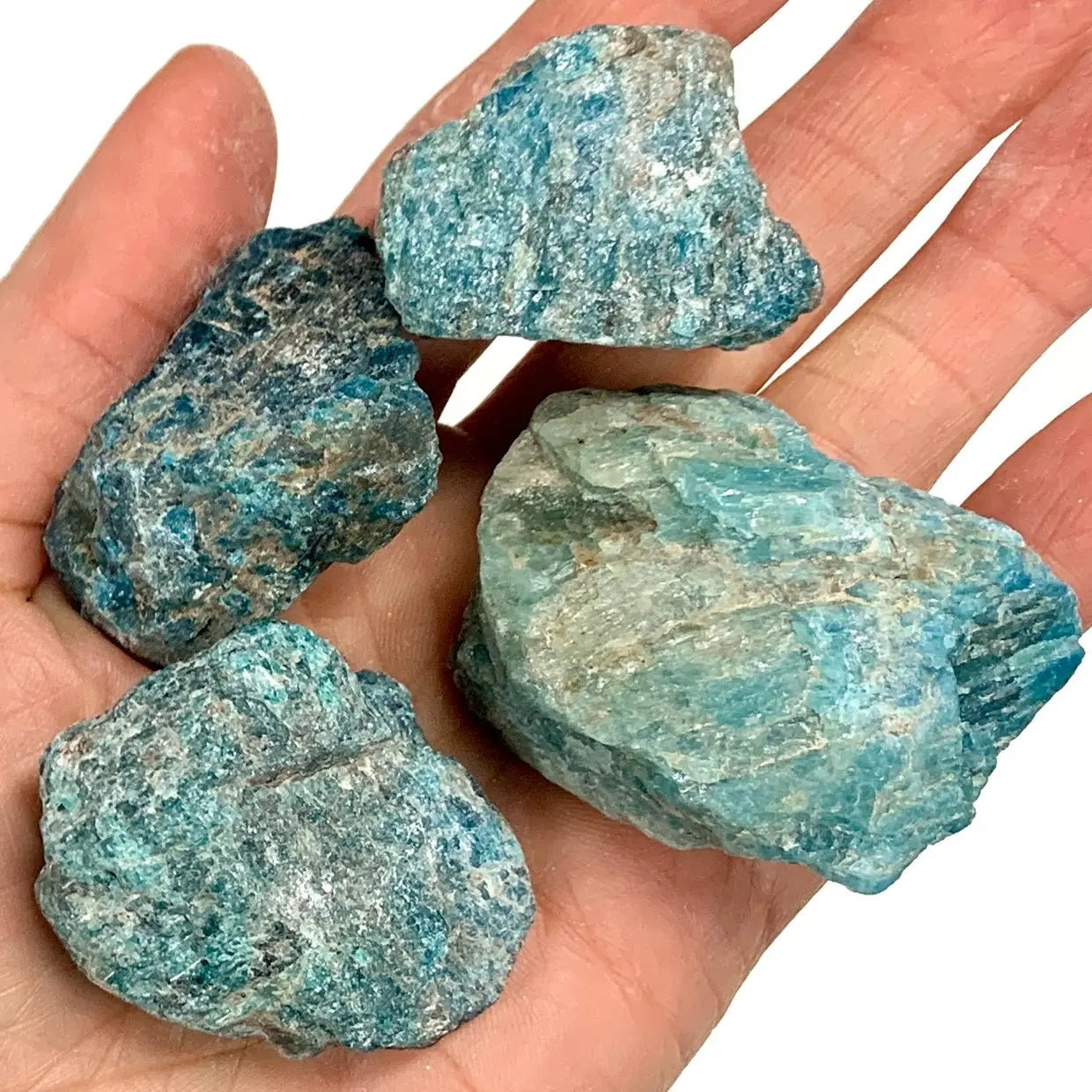 Apatiitti - Raakakivi - Kantaa Äiti Marian energiaa 3 - 5cm - Valkoisen Liekin Voima