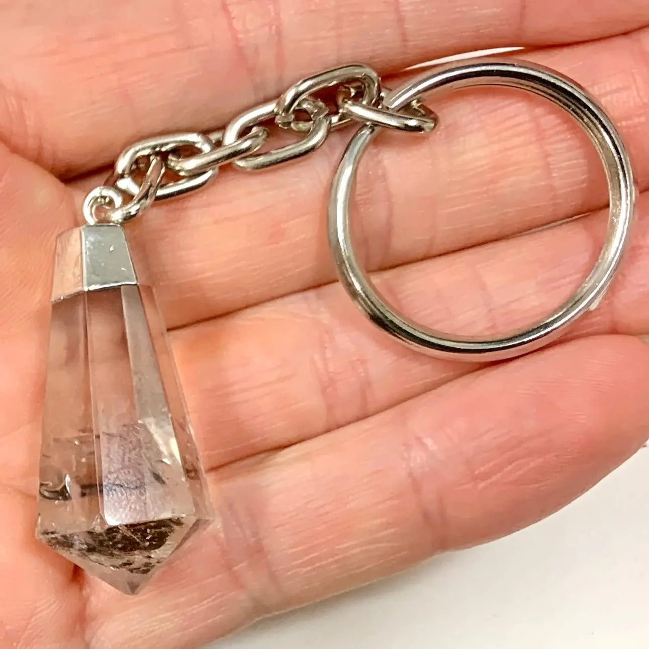 Savukvartsi - Avaimenperä - Viistehiottu kristallikärki - Valkoisen Liekin Voima