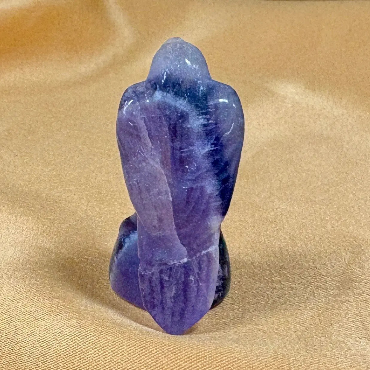 Chevron ametisti - Kristallilintu - 3,5cm - Valkoisen Liekin Voima