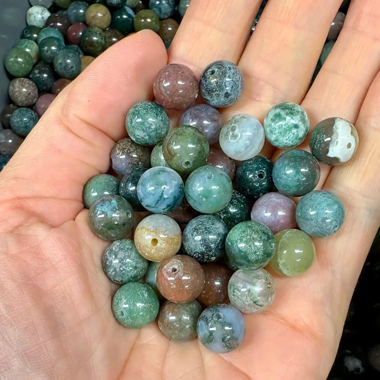 Intian akaatti - Rannekoru - Ikuisuuskivi, helpottaa ajatusta vanhenemisesta, lisäten charmia - Valkoisen Liekin Voima