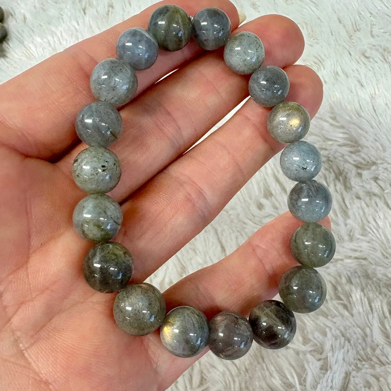 Labradoriitti - Rannekoru - Manifestoinnin kristalli Valkoisen Liekin Voima