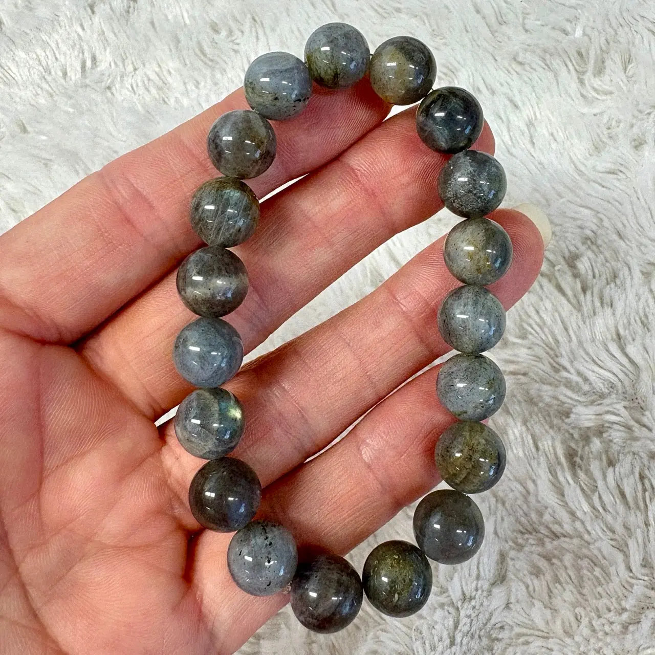 Labradoriitti - Rannekoru - Manifestoinnin kristalli Valkoisen Liekin Voima