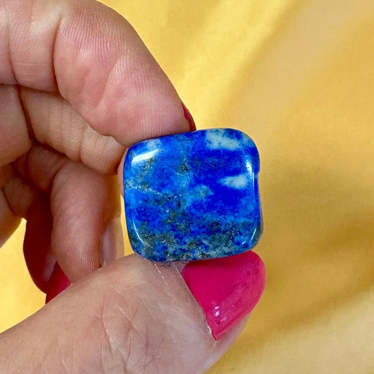 Lapis latsuli - Kämmenkivi - Kantaa Ae Mikaelin energiaa 2 - 3cm - Valkoisen Liekin Voima