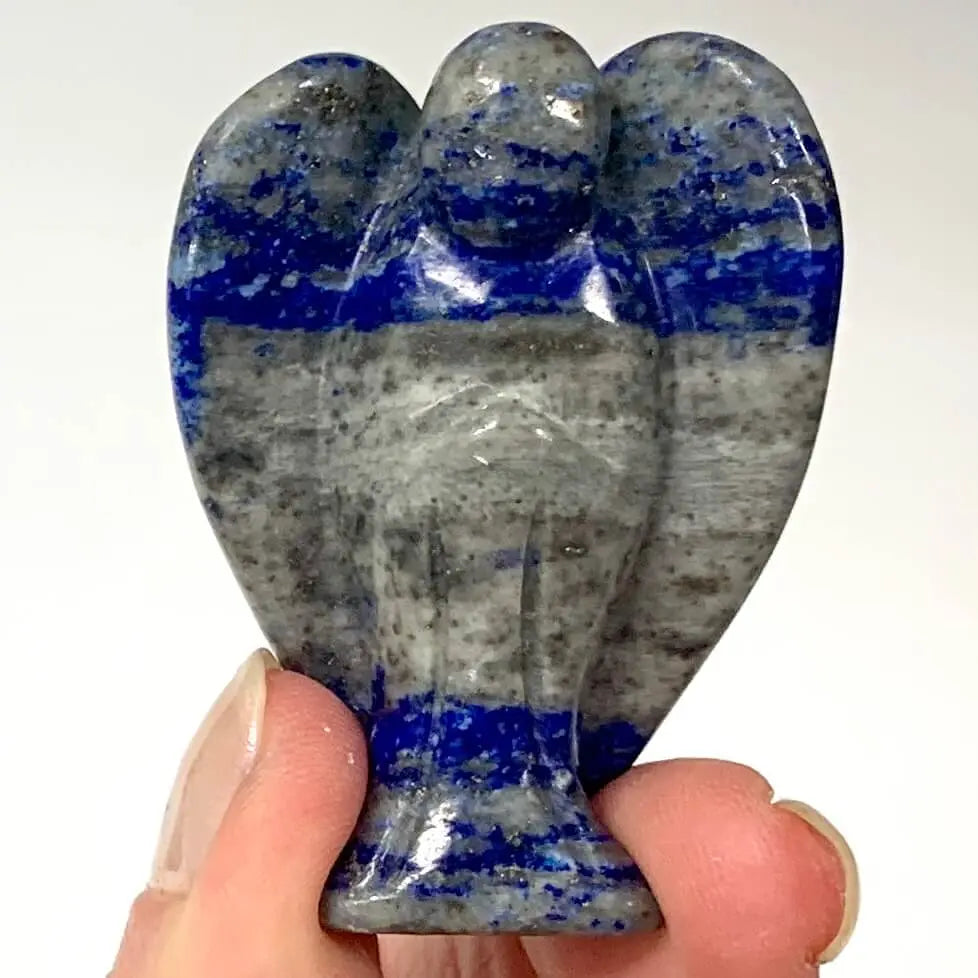 Lapis latsuli - Kristallienkeli Arkkienkeli Mikael - 5cm - Valkoisen Liekin Voima