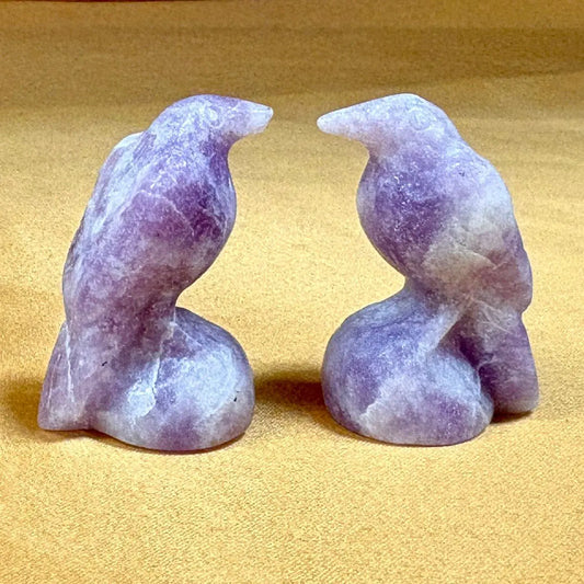 Lepidoliitti - Kristallilintu - 3,5cm - Valkoisen Liekin Voima