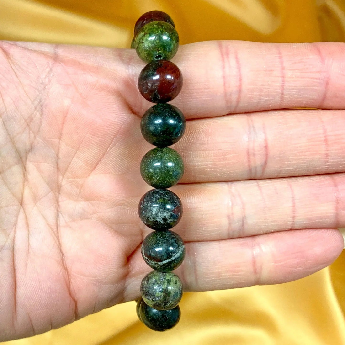 Lohikäärmeen verijaspis - Rannekoru - Lisää elinvoimaa, kohottaa mielialaa - Valkoisen Liekin Voima