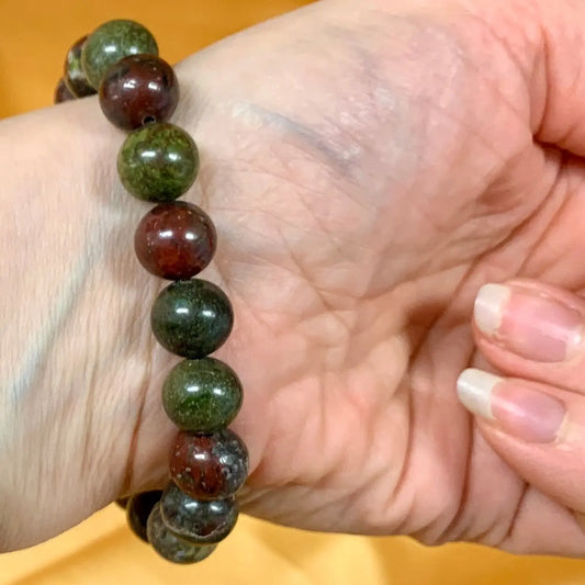 Lohikäärmeen verijaspis - Rannekoru - Lisää elinvoimaa, kohottaa mielialaa - Valkoisen Liekin Voima