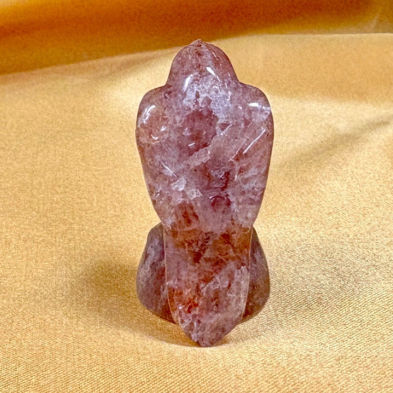 Mansikkakvartsi - Kristallilintu - 3,5cm - Valkoisen Liekin Voima