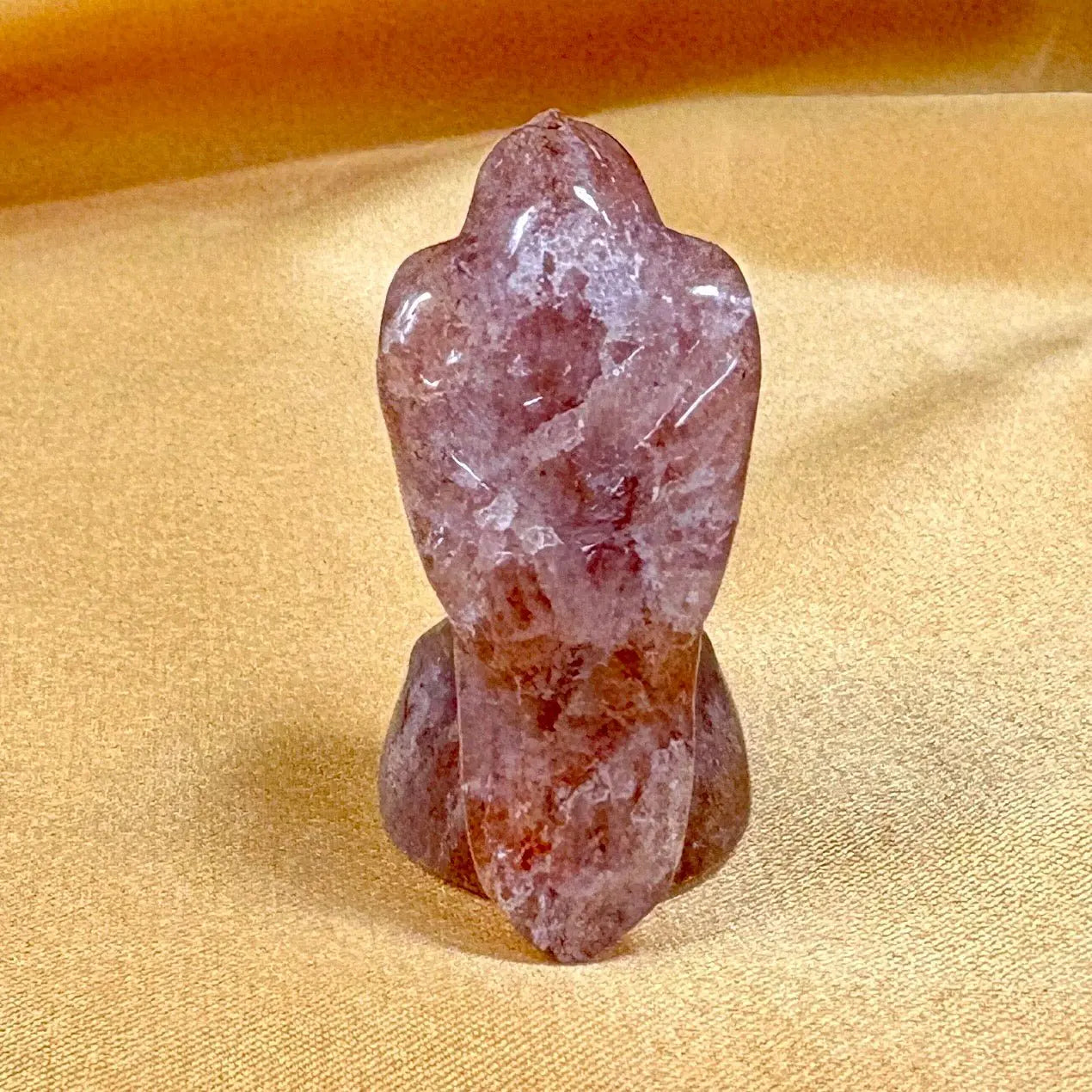 Mansikkakvartsi - Kristallilintu - 3,5cm - Valkoisen Liekin Voima