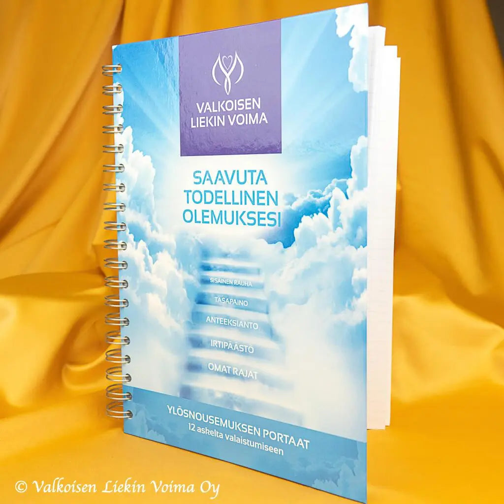 Muistikirja - Sininen - Saavuta todellinen olemuksesi - B5 - 200 sivua - Valkoisen Liekin Voima