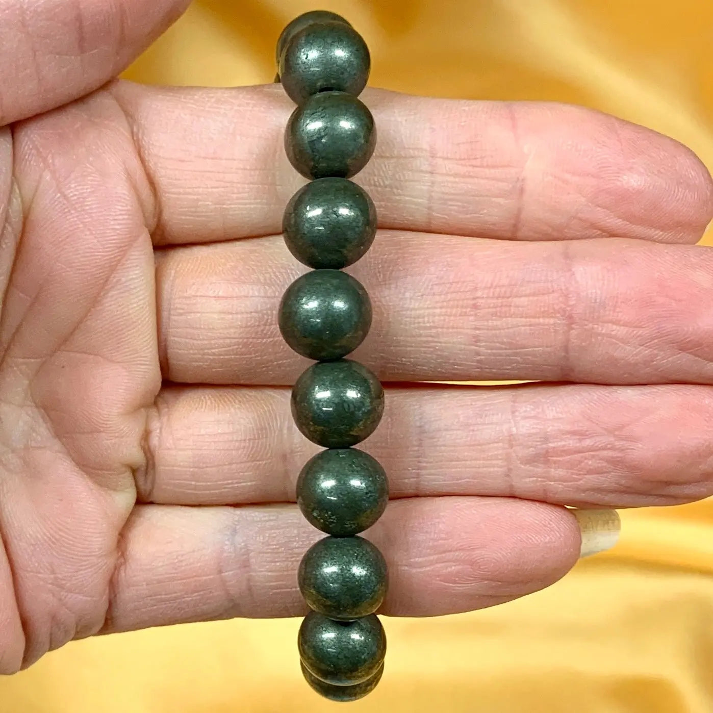 Pyriitti - Rannekoru - Vaurautta, elinvoimaa, itseluottamusta - Valkoisen Liekin Voima