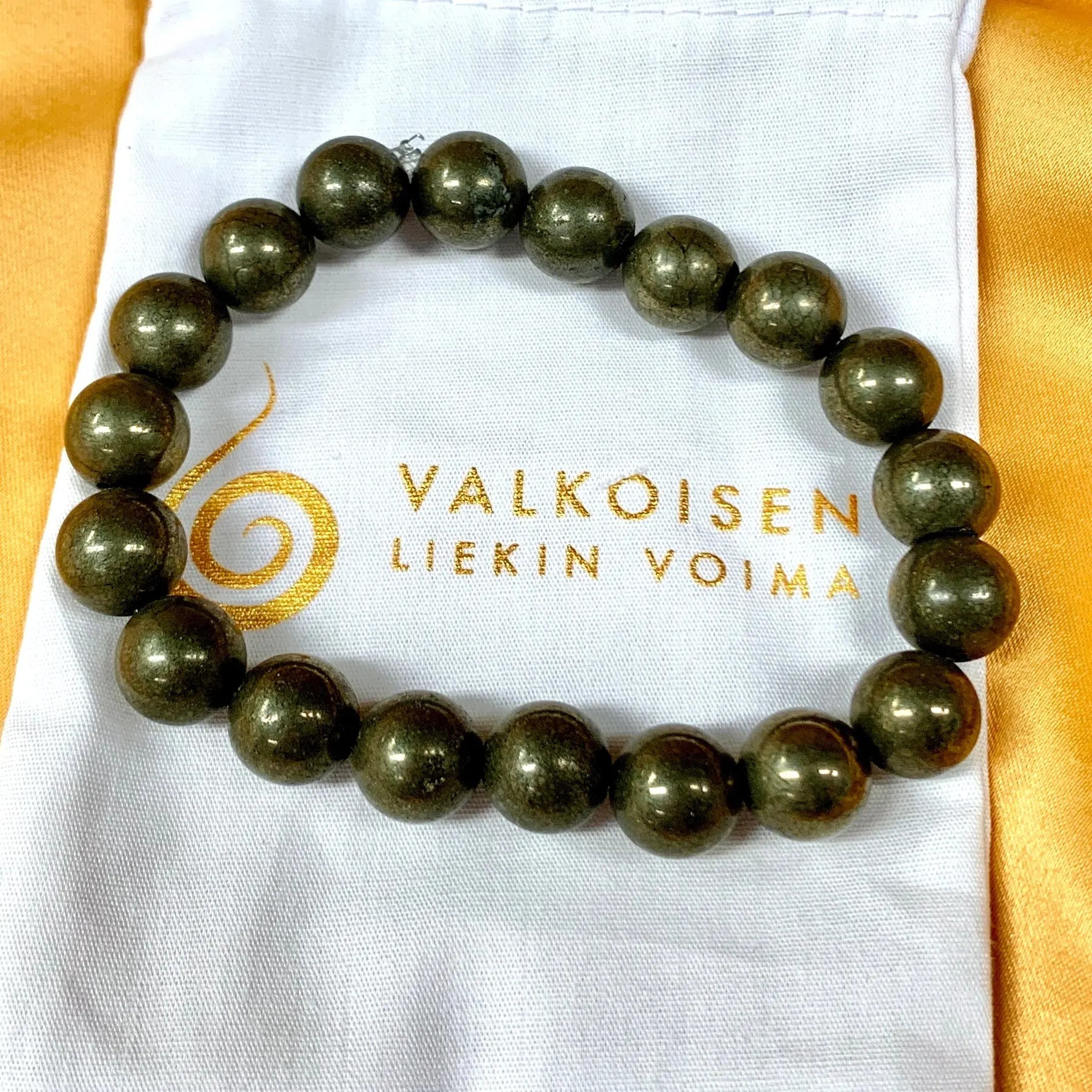 Pyriitti - Rannekoru - Vaurautta, elinvoimaa, itseluottamusta - Valkoisen Liekin Voima