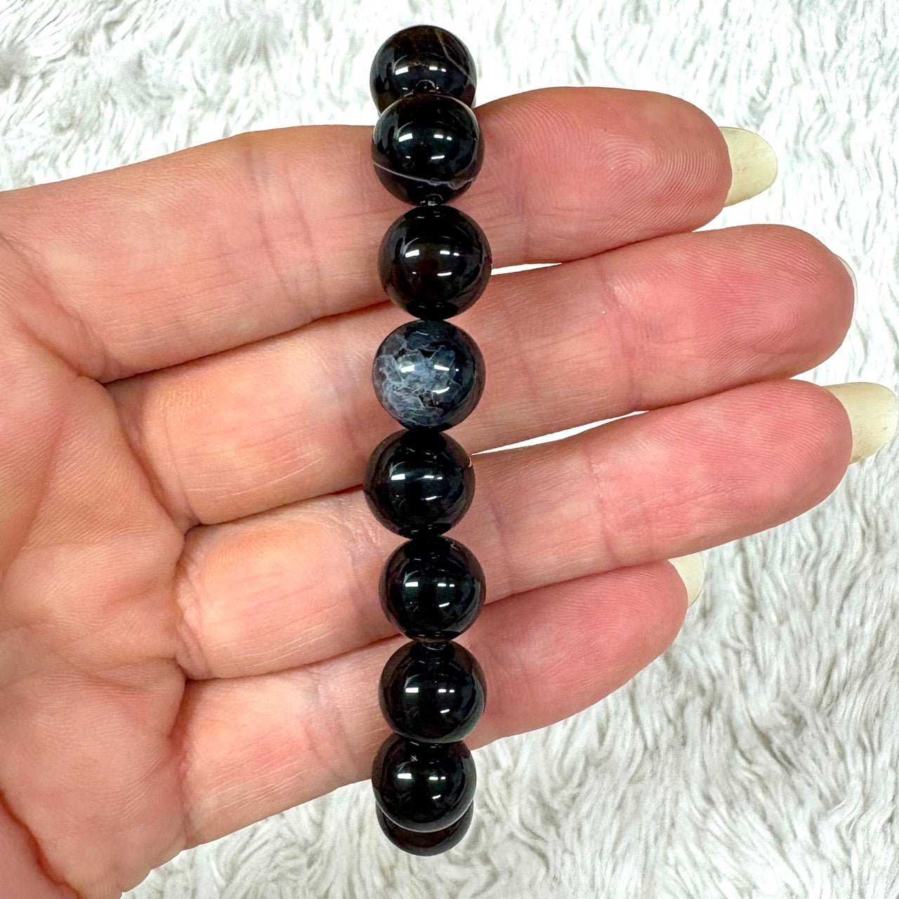 Ruskea akaatti (kahviakaatti) - Rannekoru - Äärimmäisen tasapainottava ja hoitava - Valkoisen Liekin Voima