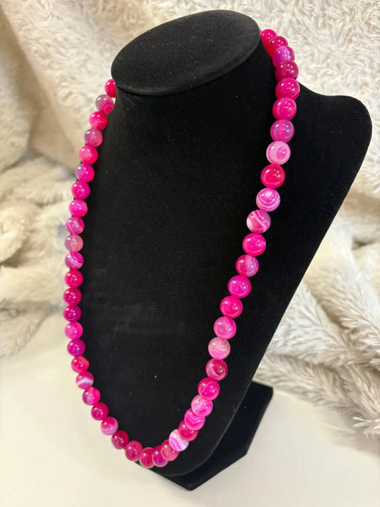 Ruusuakaatti Kaulakoru - Auttaa avaamaan sydäntä ja päästämään irti tukahdutetuista tunteista Valkoisen Liekin Voima