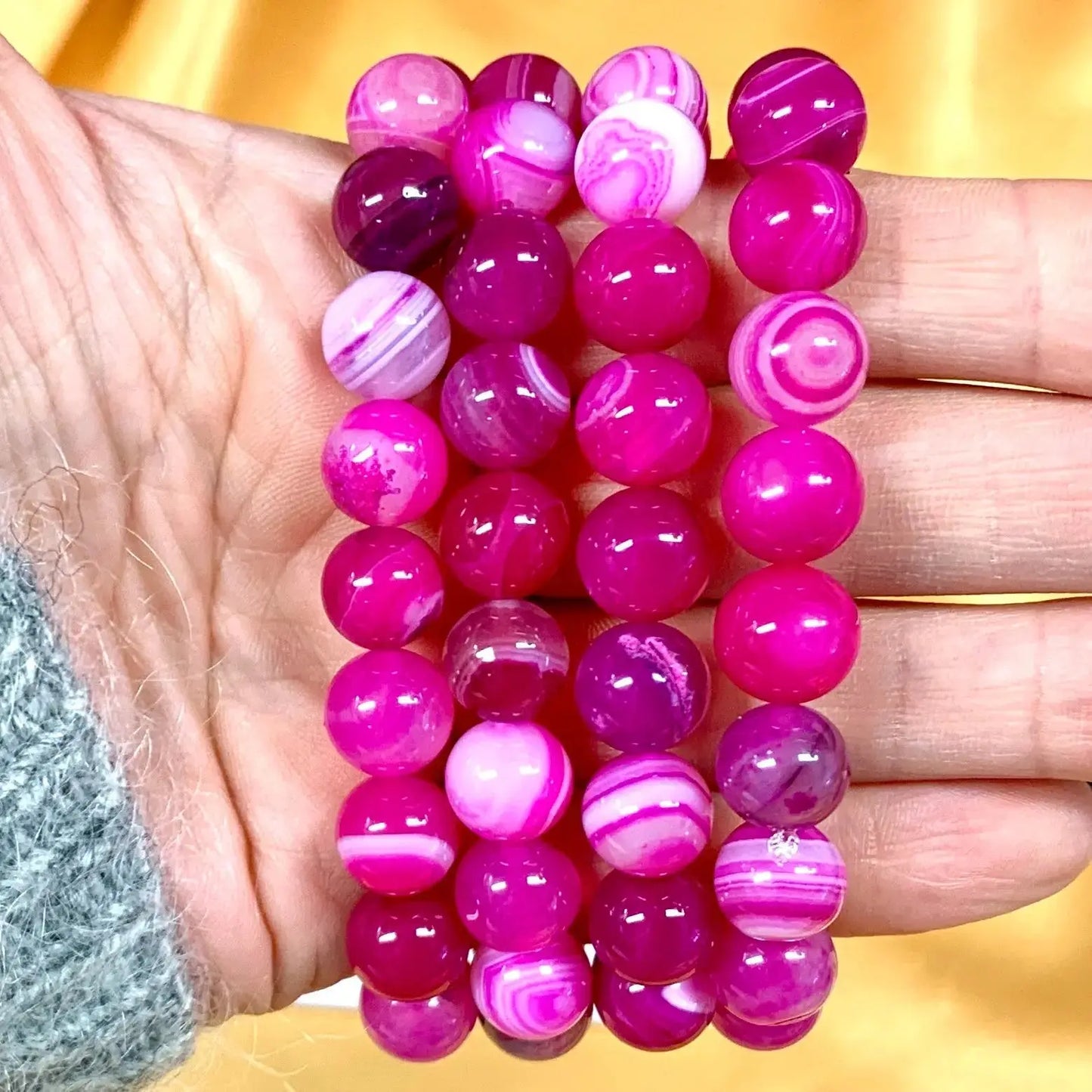 Ruusuakaatti Rannekoru - Auttaa avaamaan sydäntä ja päästämään irti tukahdutetuista tunteista - Valkoisen Liekin Voima