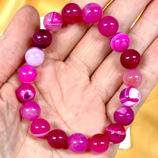 Ruusuakaatti Rannekoru - Auttaa avaamaan sydäntä ja päästämään irti tukahdutetuista tunteista - Valkoisen Liekin Voima