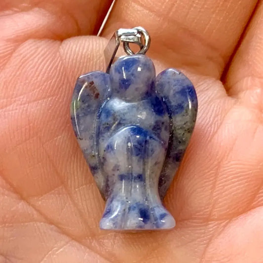 Sodaliitti - Enkelikaulakoru - Arkkienkeli Mikael - 2cm - Valkoisen Liekin Voima