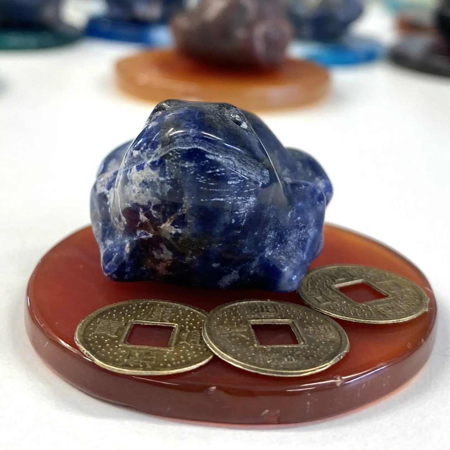 Sodaliitti - Runsauden Sammakko + akaattilevy + runsaudenkolikot - Valkoisen Liekin Voima