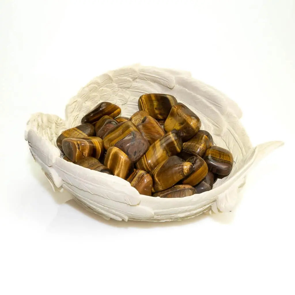 Tiikerinsilmä - Kämmenkivi - Kantaa Ae Metatronin energiaa 3 - 5cm - Valkoisen Liekin Voima