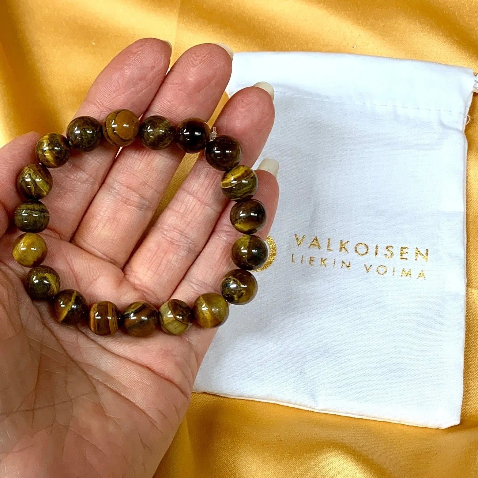 Tiikerinsilmä - Rannekoru - Kehon ja mielen parantaja - Valkoisen Liekin Voima