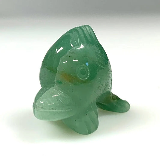 Vihreä aventuriini - Kristallifisu - Lasten suosikki - 4,5cm - Valkoisen Liekin Voima
