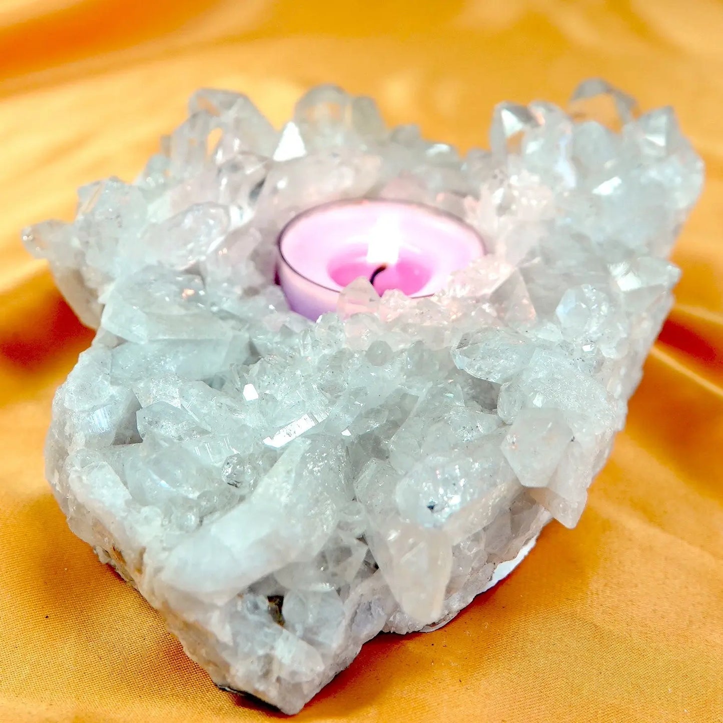 Vuorikristalli - Iso Kristallituikku - 933g - 15,5cm - Valkoisen Liekin Voima