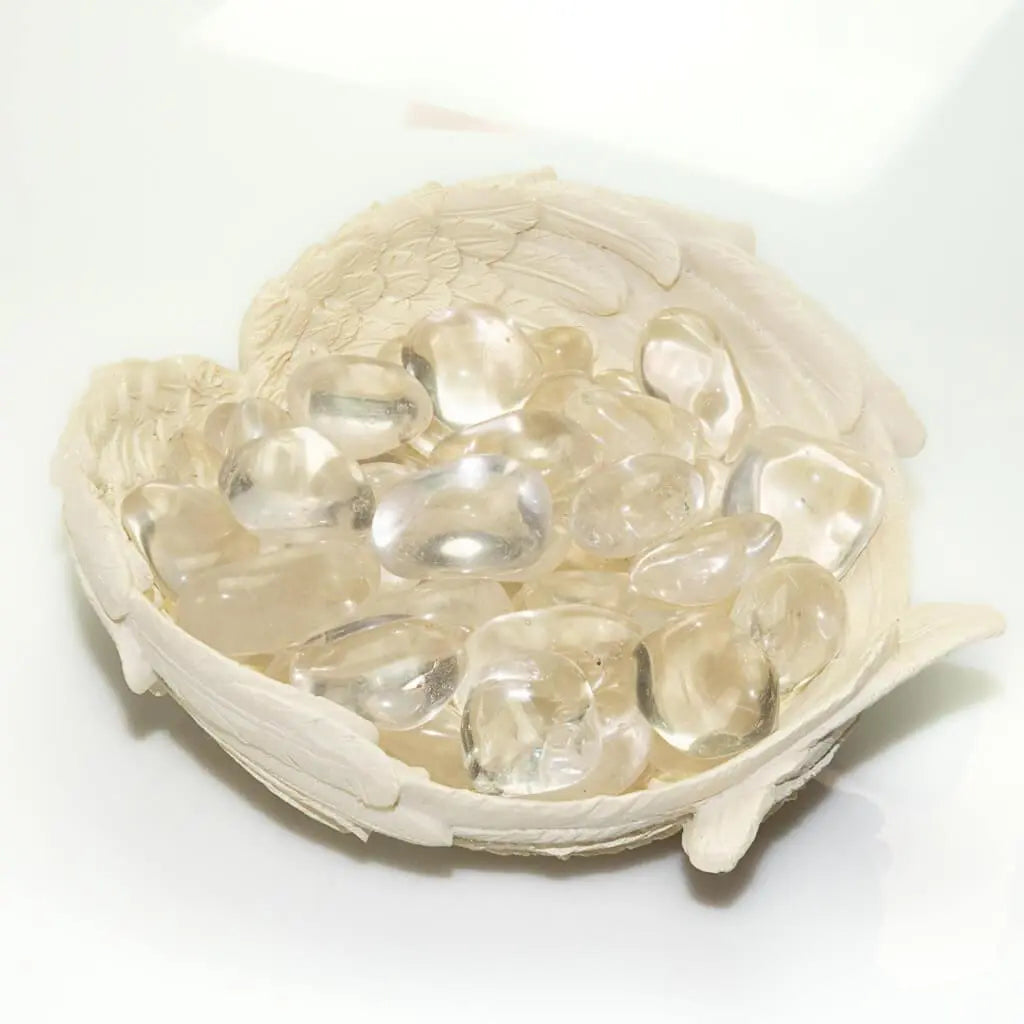 Vuorikristalli kämmenkivi 3 - 5cm - Paras laatu - Valkoisen Liekin Voima