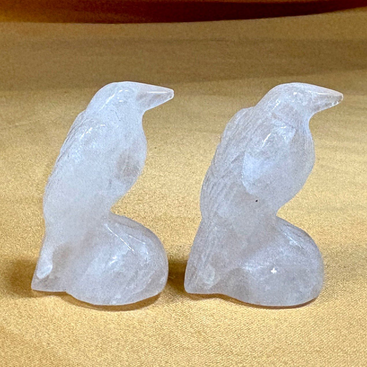 Vuorikristalli - Kristallilintu - 3,5cm - Valkoisen Liekin Voima