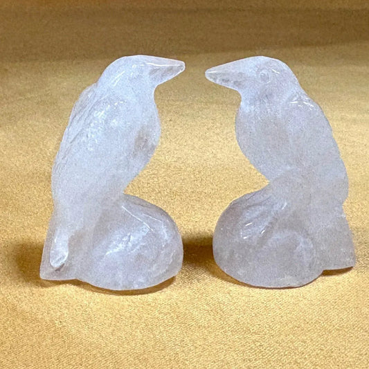 Vuorikristalli - Kristallilintu - 3,5cm - Valkoisen Liekin Voima