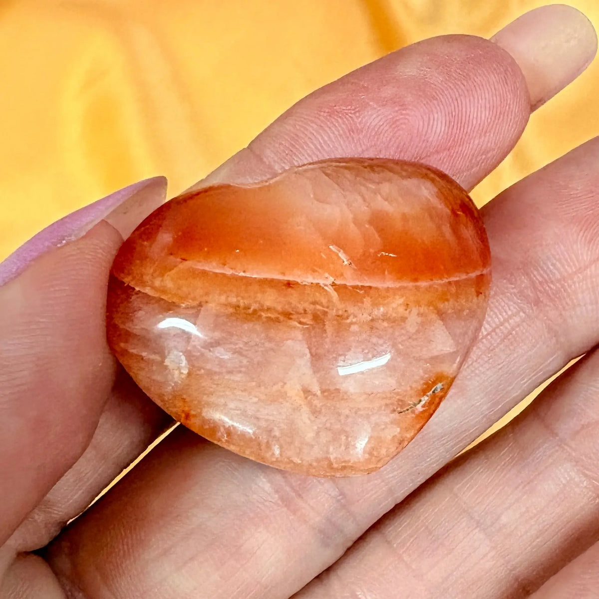 Karneoli Sydän 3cm - Uniikki