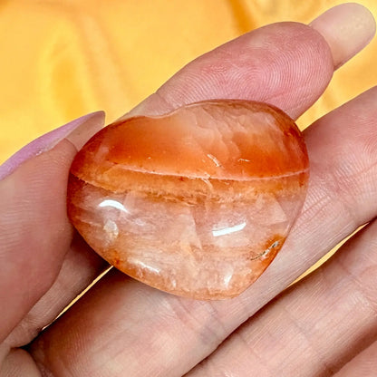 Karneoli Sydän 3cm - Uniikki