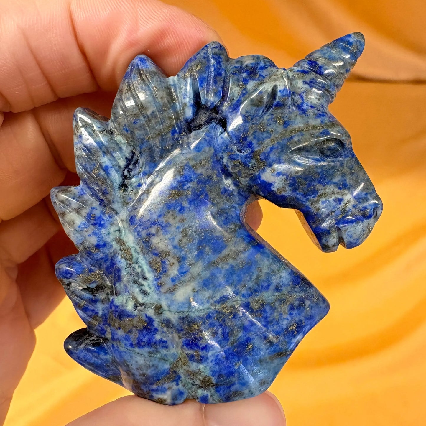 Lapis latsuli - Sinisen Säteen Kristalliyksisarvinen - 5cm