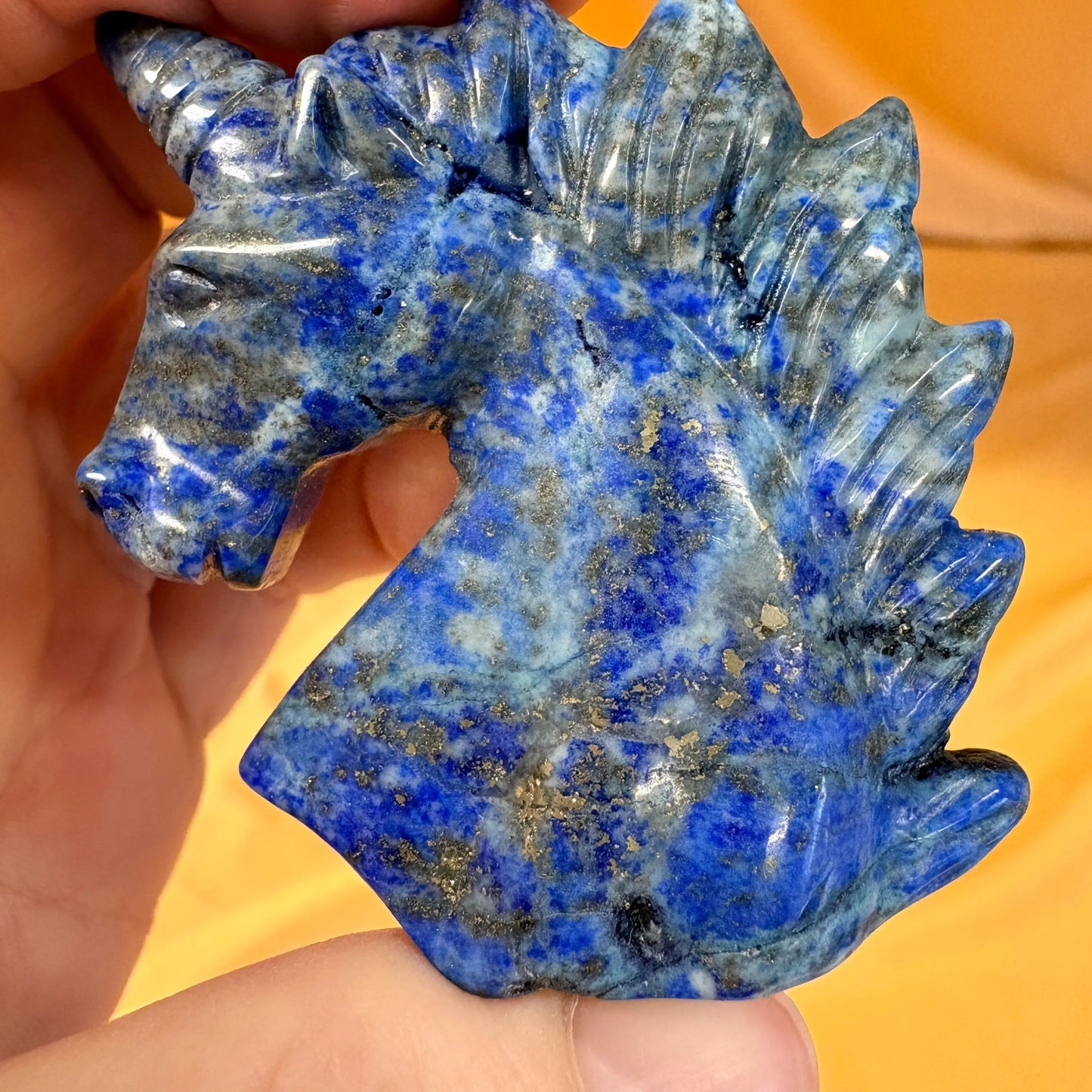 Lapis latsuli - Sinisen Säteen Kristalliyksisarvinen - 5cm