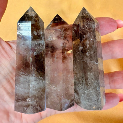 Savukvartsi - Läpikuultava - Kristallikärki - 8cm