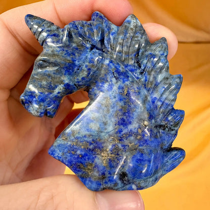 Lapis latsuli - Sinisen Säteen Kristalliyksisarvinen - 5cm