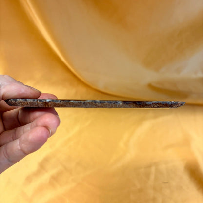 Iso uniikki Akaattilevy - Punaruskea - 15,5cm - 160g