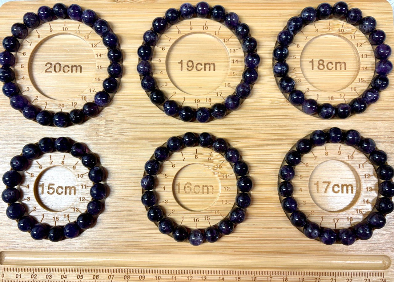 Tumma ametisti - Rannekoru - Muuntaa energiat ja suojaa vahvasti