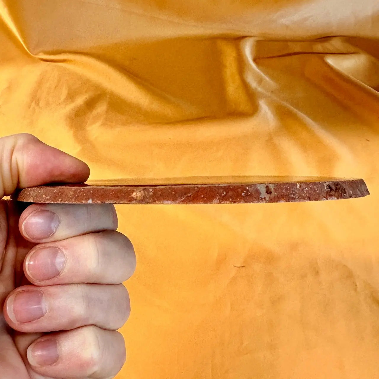 Iso uniikki Akaattilevy - Punaruskea - 15cm - 240g