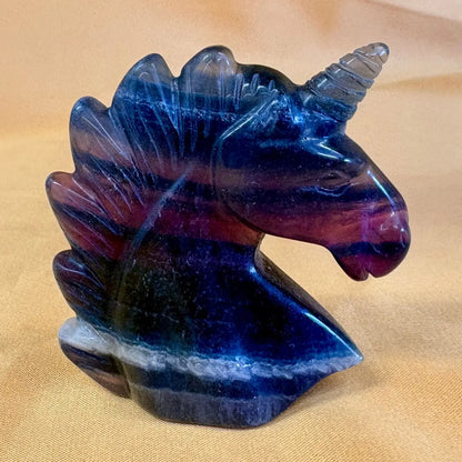 Sateenkaarifluoriitti - Kristalliyksisarvinen Rainbow - 5cm