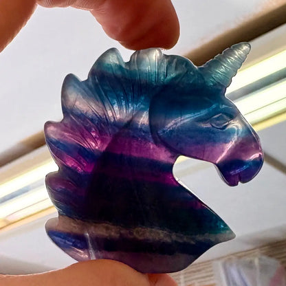 Sateenkaarifluoriitti - Kristalliyksisarvinen Rainbow - 5cm