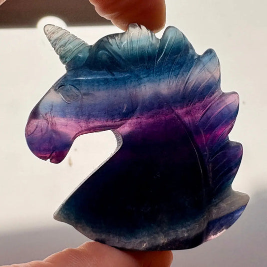 Sateenkaarifluoriitti - Kristalliyksisarvinen Rainbow - 5cm