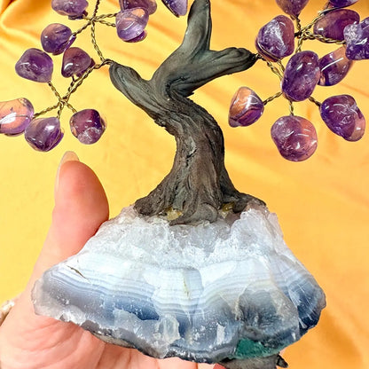 Kristallipuu - Ametisti - 14cm
