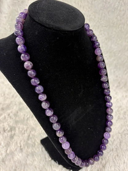 Ametisti Kaulakoru - Rauhoittaa kehoa, sulattaa kipuja Valkoisen Liekin Voima