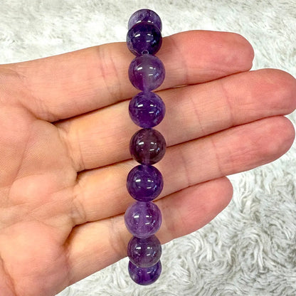 Ametisti - Rannekoru - Rauhoittaa kehoa, sulattaa kipuja Valkoisen Liekin Voima